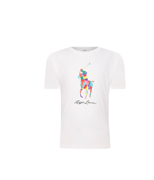 

Футболка детская Polo Ralph Lauren с цветным принтом, белый