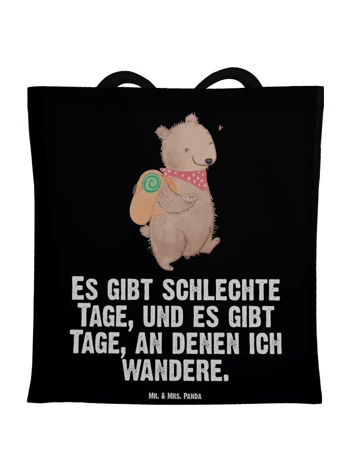 

Сумка для переноски Mr & Mrs Panda Bär Wandern, черный
