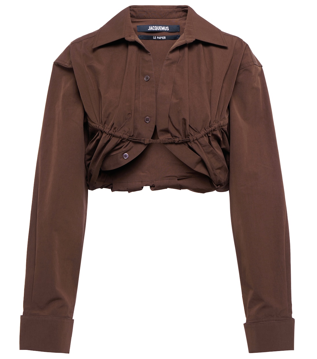 

Хлопковая рубашка La Chemise Machou Jacquemus, коричневый