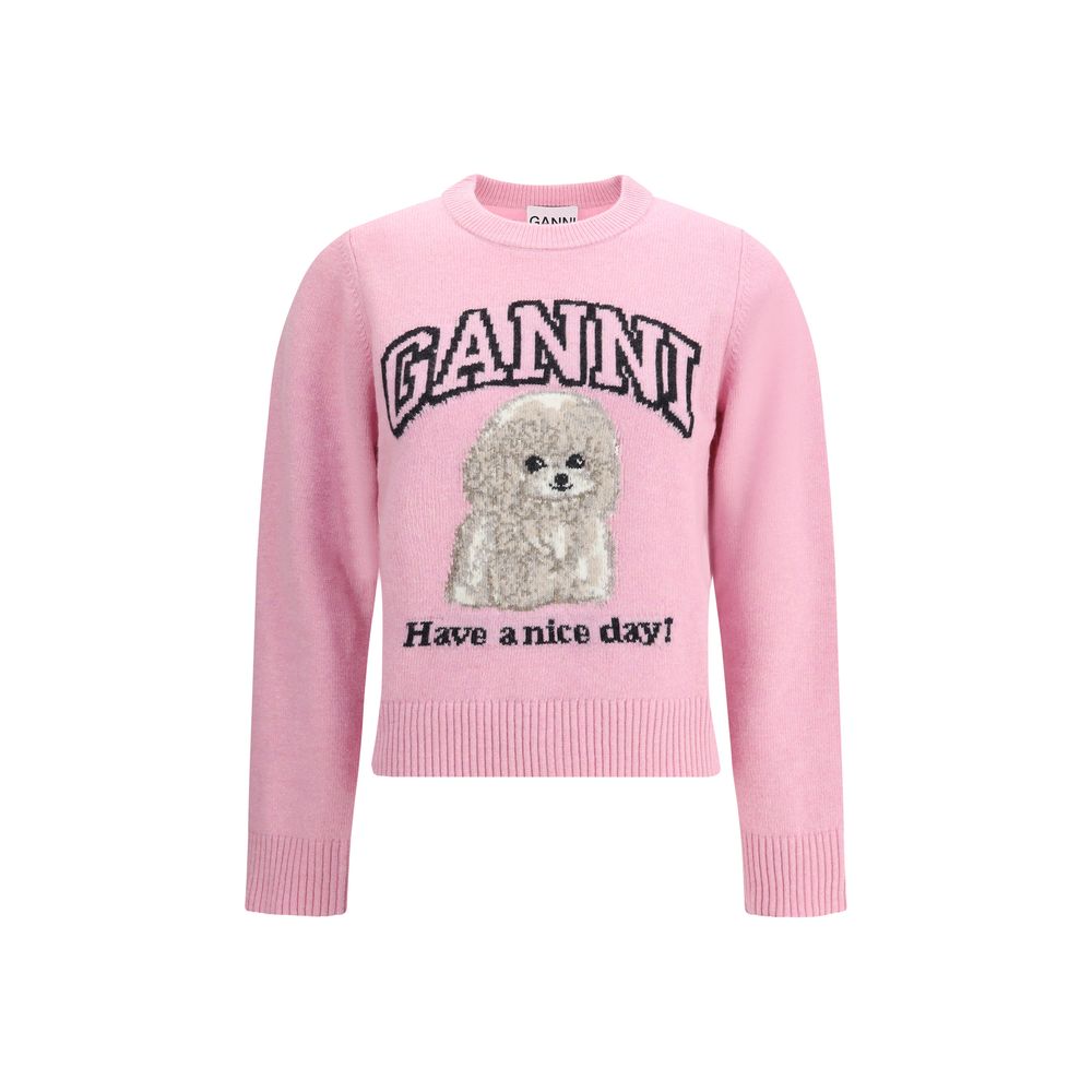 

Свитер с пуделем Ganni, Multicolor