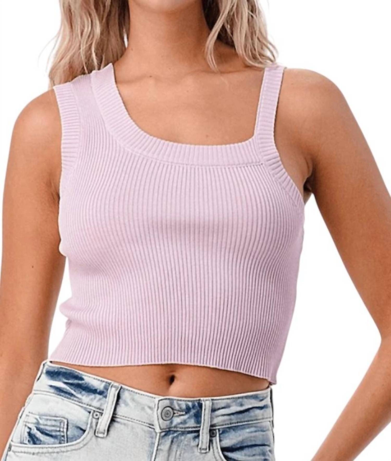 

Лавандовая укороченная майка Sarah Crop Thinkable