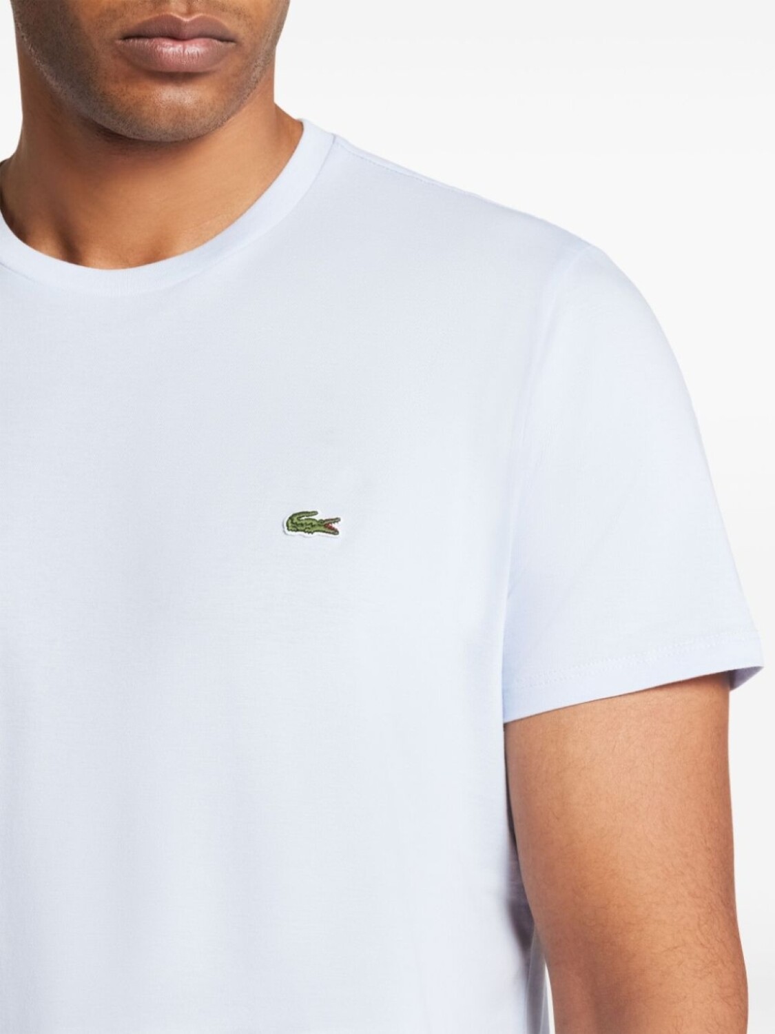 Lacoste футболка с нашивкой-логотипом, синий — фото 4
