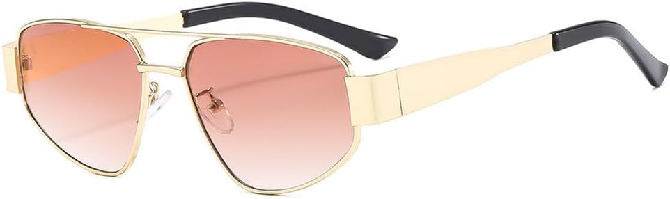 

Металлические солнцезащитные очки для женщин, для активного отдыха на природе, с защитой от УФ-излучения, для мужчин, повседневные, солнцезащитные, для путешествий, рыбалки KTUCN, Goldpink