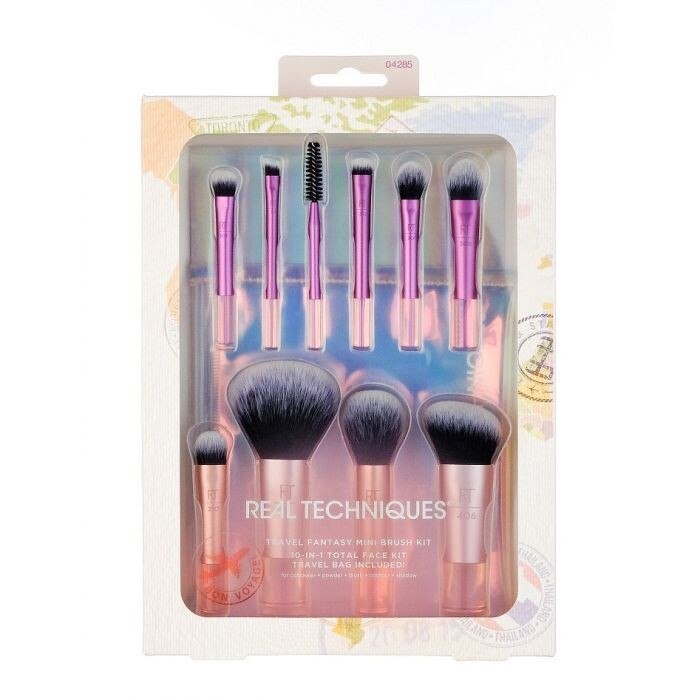 

Туалетная вода унисекс Set 10 Mini Brochas + Neceser Travel Fantasy Mini Brush Real Techniques, Multicolor