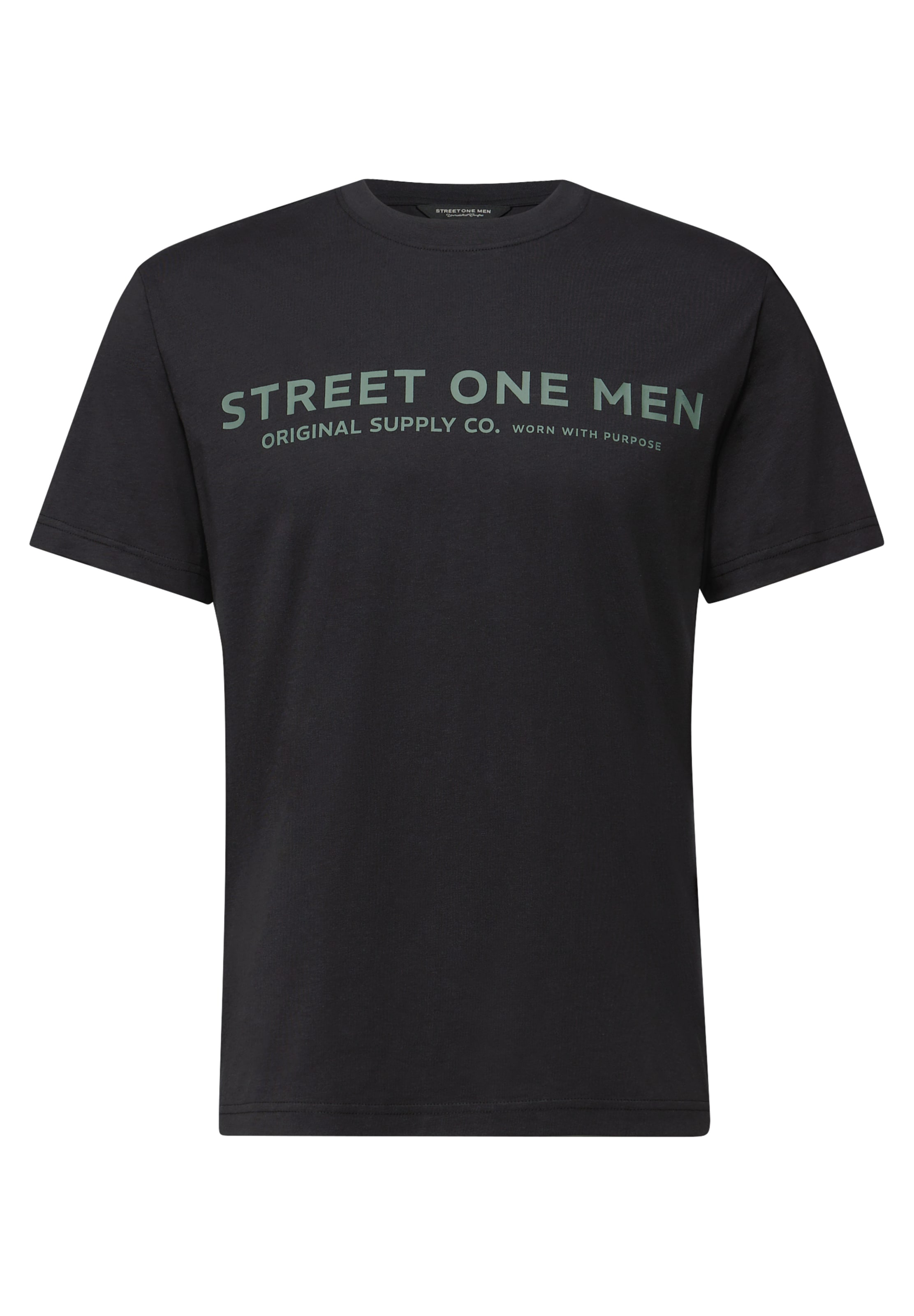 

Street One MEN Футболка в черном цвете