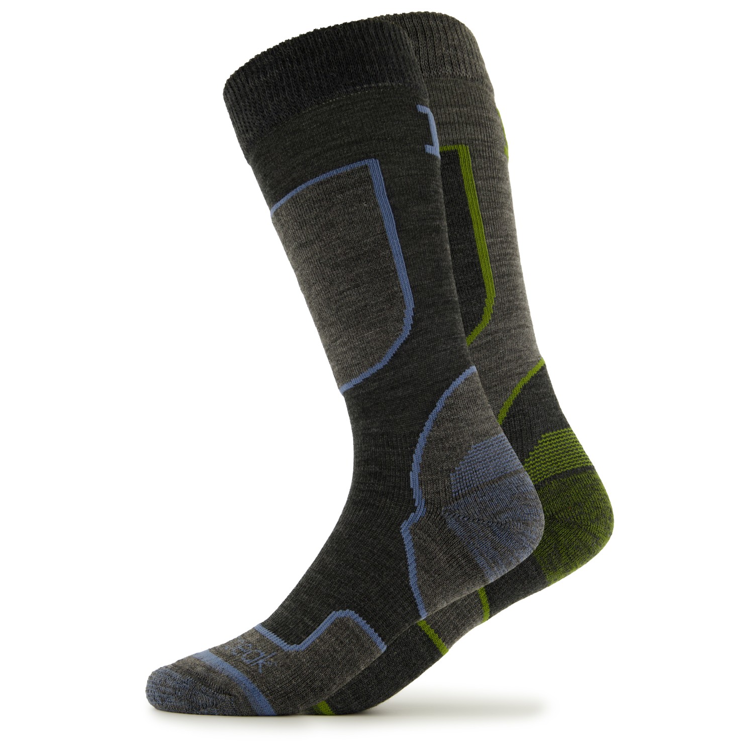 

Лыжные носки Heber Peak CedarHe. Ski Socks 2-Pack, цвет Dark Grey/Blue, Grey/Atomic