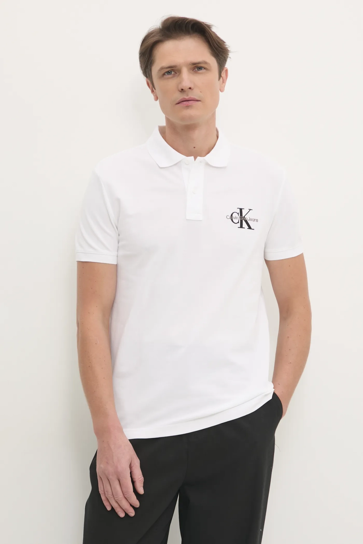 

Поло Calvin Klein Jeans, белый
