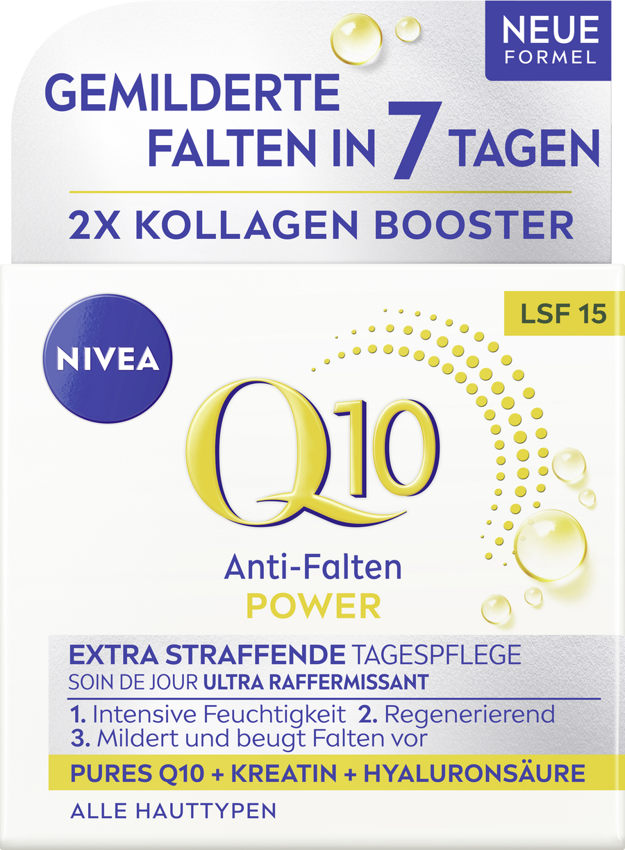 

Дневной крем NIVEA Q10 Anti-Falten Power Straffende Tagespflege LSF 15