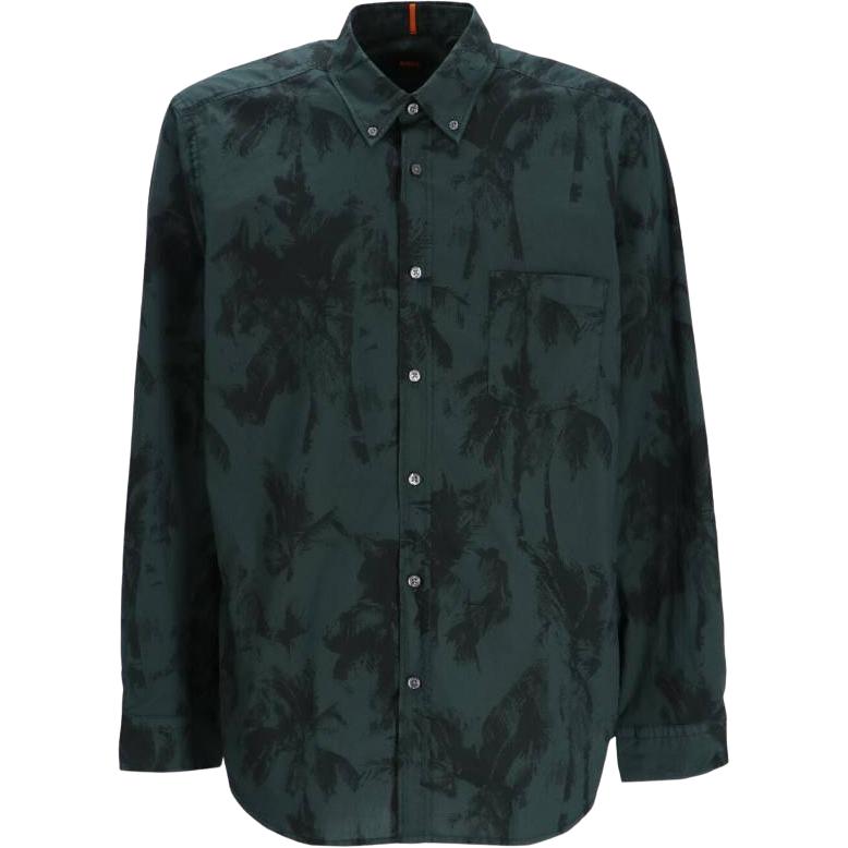 

Рубашка Boss с принтом пальмы на пуговицах HUGO BOSS, зеленый