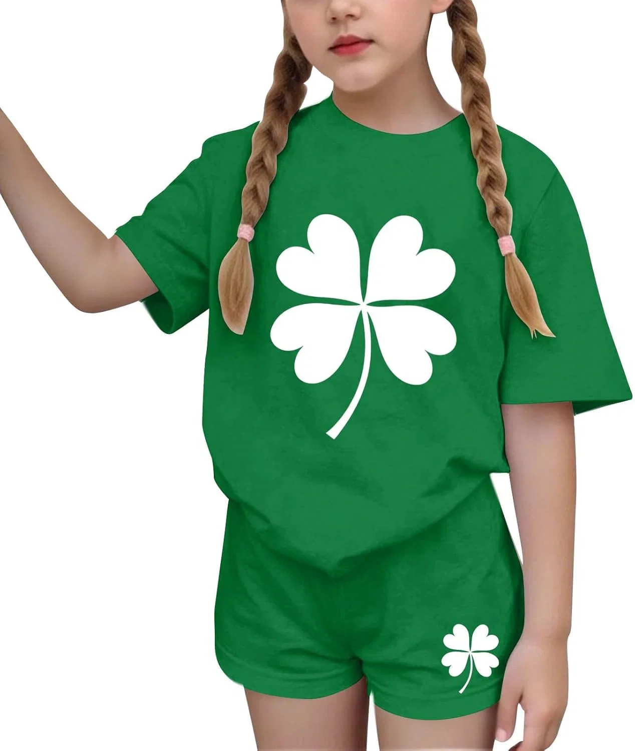 Детский спортивный костюм Shamrock Graphic, Zzalalana, Green