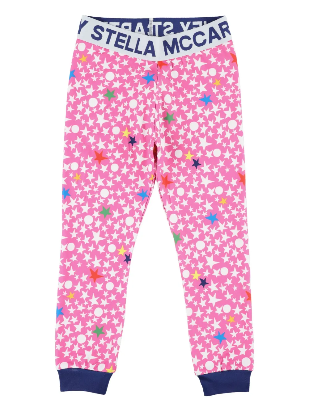 Спортивный костюм из флиса с принтом в виде звезд Stella McCartney Kids, розовый — фото 4