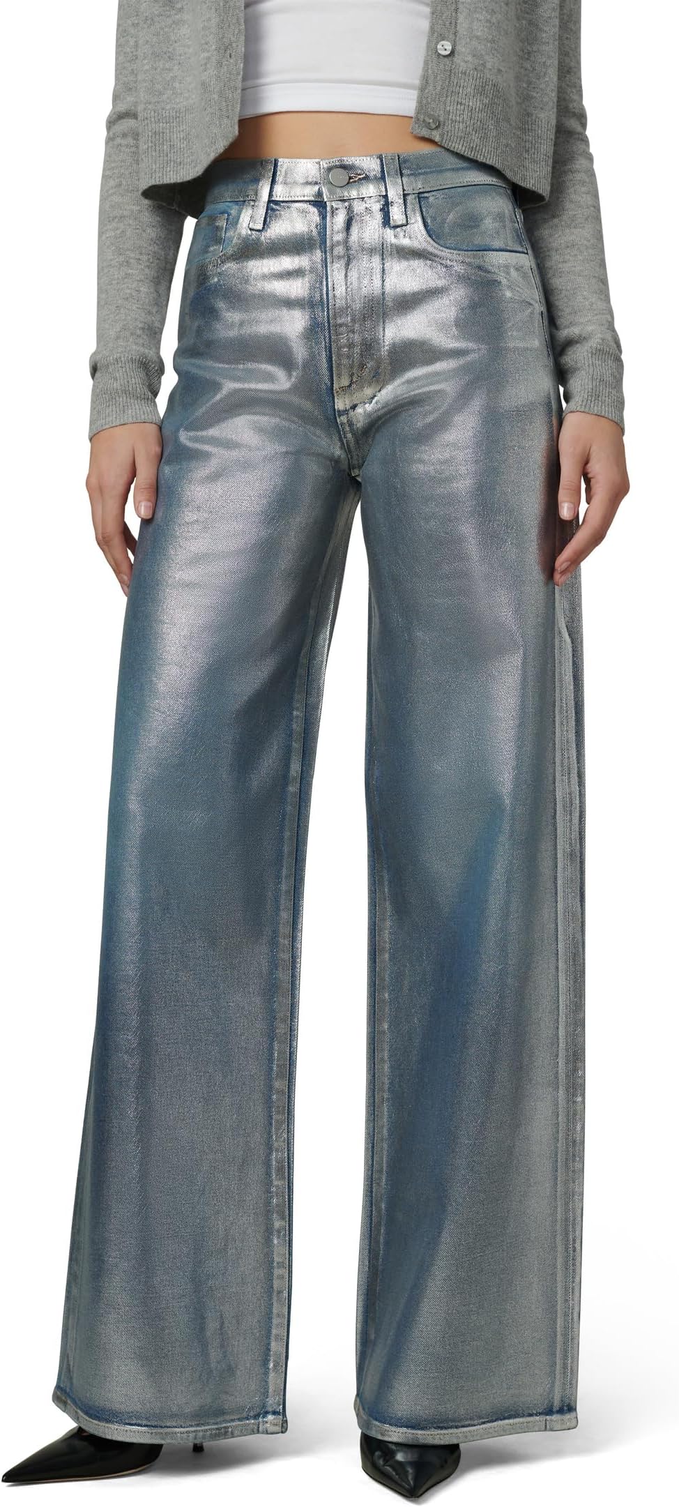 

Джинсы Joe's Jeans The Mia High Rise Wide Leg Foil, цвет Party Indigo