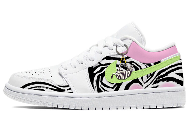 

Баскетбольные кроссовки Air 1 Vintage Unisex Low-top Black/White/Pink Jordan