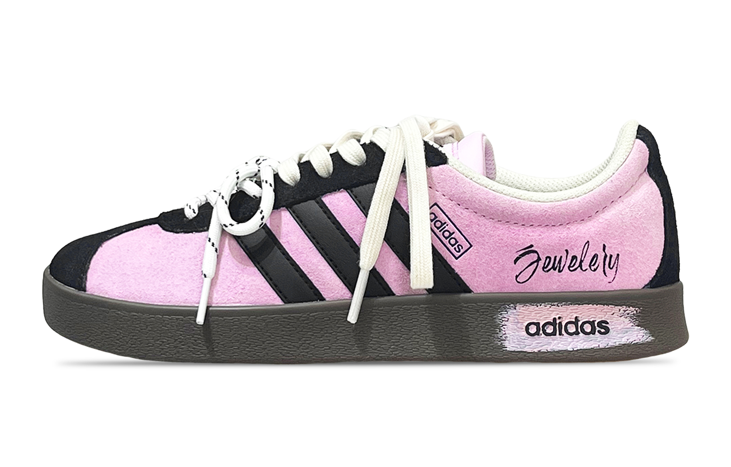 

Adidas VL COURT 2.0 Cream Grape устойчивые к истиранию низкие скейтерские кроссовки унисекс фиолетовые, цвет Purple