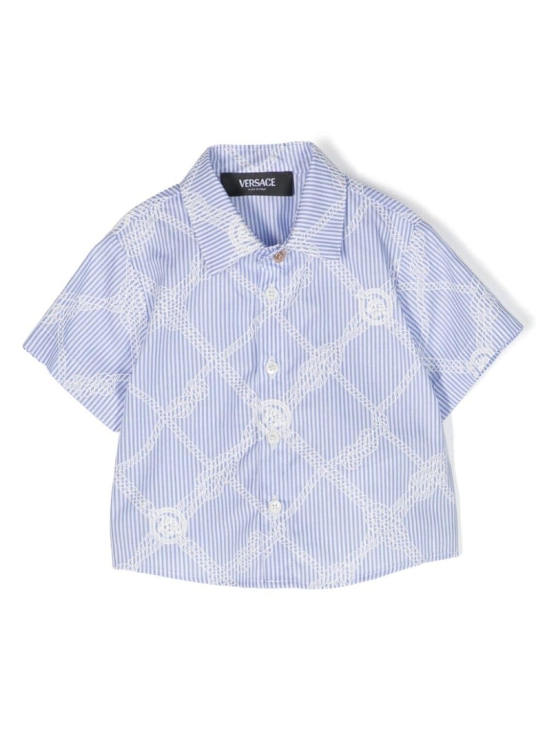 

Versace Kids рубашка с принтом, синий
