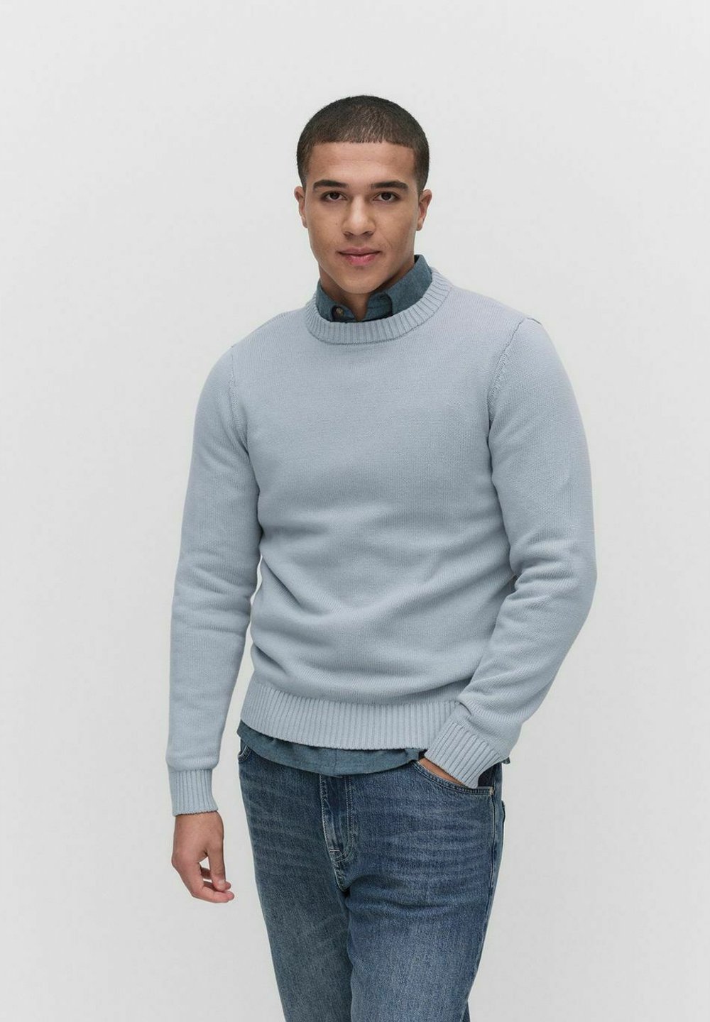 

Джемпер LANEGAN CREW NECK Dobber, сине-серый