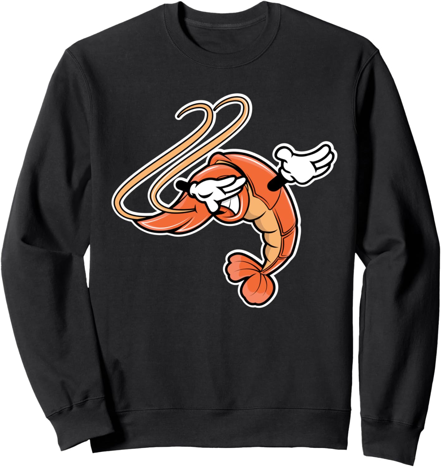 

Забавная толстовка с надписью «Креветки, танцующие даб» и «Любитель морепродуктов» Ingenius Shrimp Novelty, черный