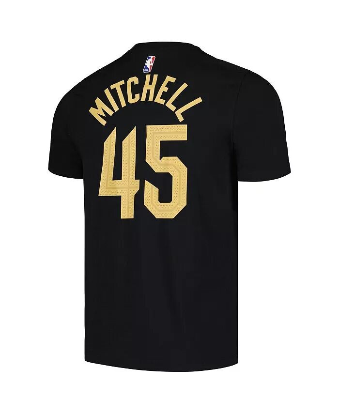 Мужская черная футболка Donovan Mitchell Cleveland Cavaliers 2022/23 Statement Edition с именем и номером Jordan, черный — фото 3