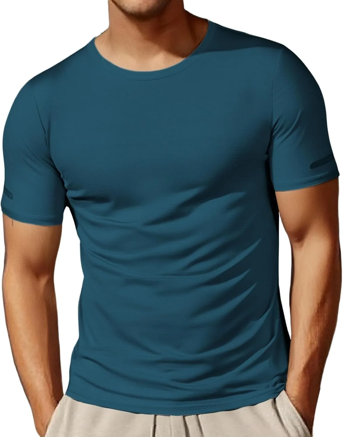 

Мужская футболка для тренировок с коротким рукавом Wicking Athletic Performance