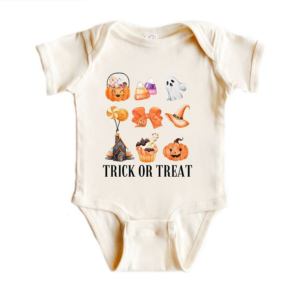 

Детское боди Trick Or Treat Chart The Juniper Shop, цвет Natural