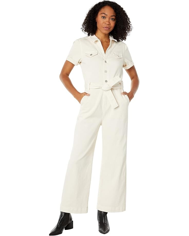 

Комбинезон Paige Anessa Puff Sleeve Jumpsuit w/ Self Tie, цвет Quartz Sand