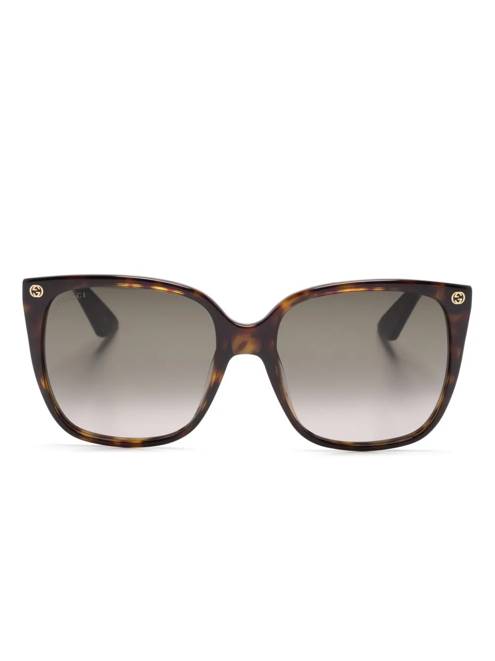 

Солнцезащитные очки с логотипом Interlocking G Gucci Eyewear, коричневый
