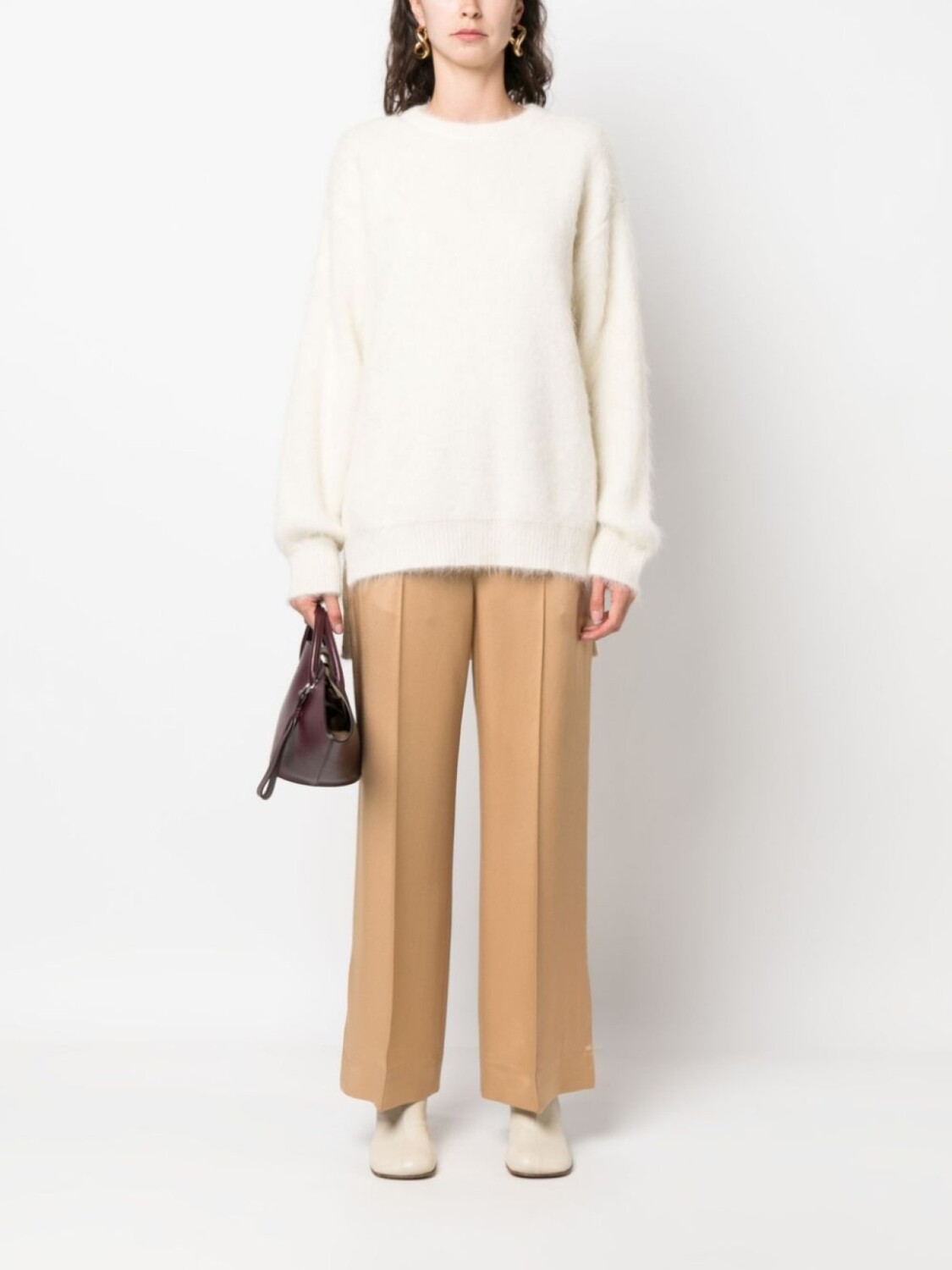 Jil Sander фактурный джемпер, нейтральный цвет — фото 2