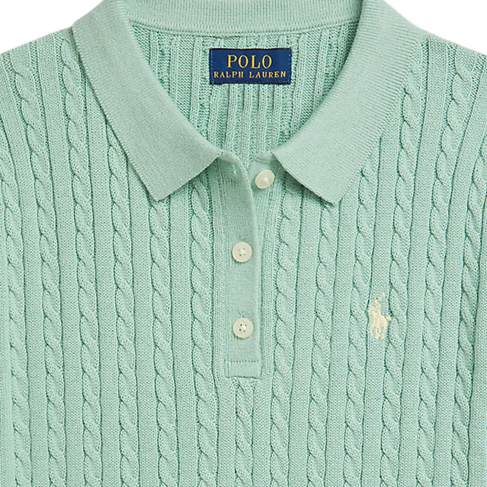 Поло для мальчиков Polo Ralph Lauren зеленое — фото 4