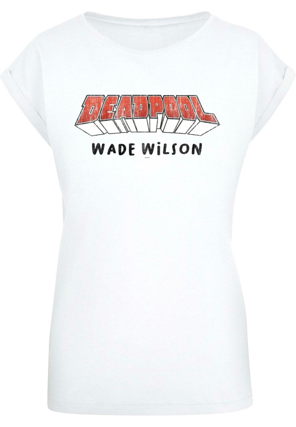 

Футболка с принтом DEADPOOL AKA WADE WILSON ABSOLUTE CULT, белый