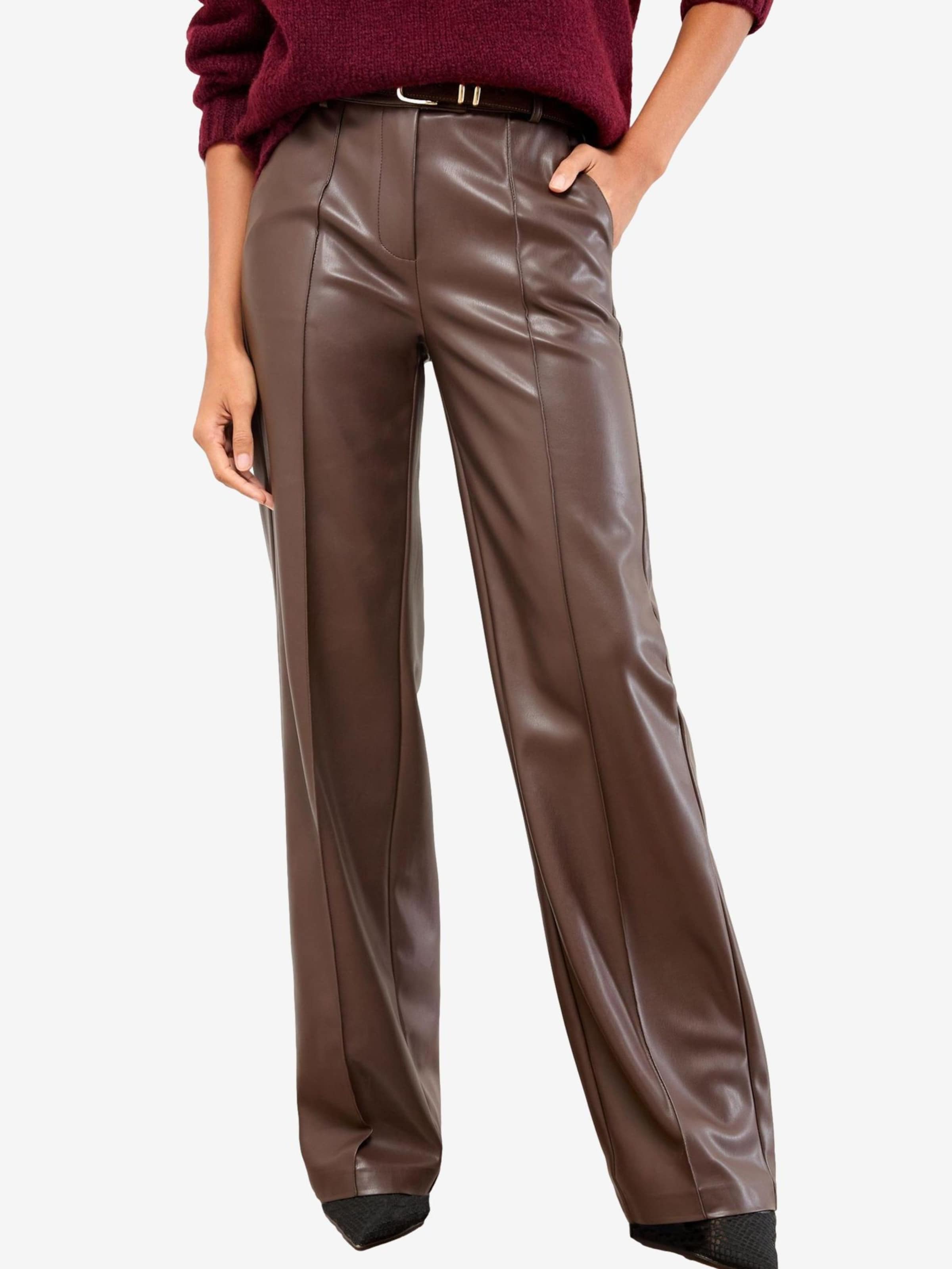 

Lipsy Широкие брюки в темно-коричневом цвете