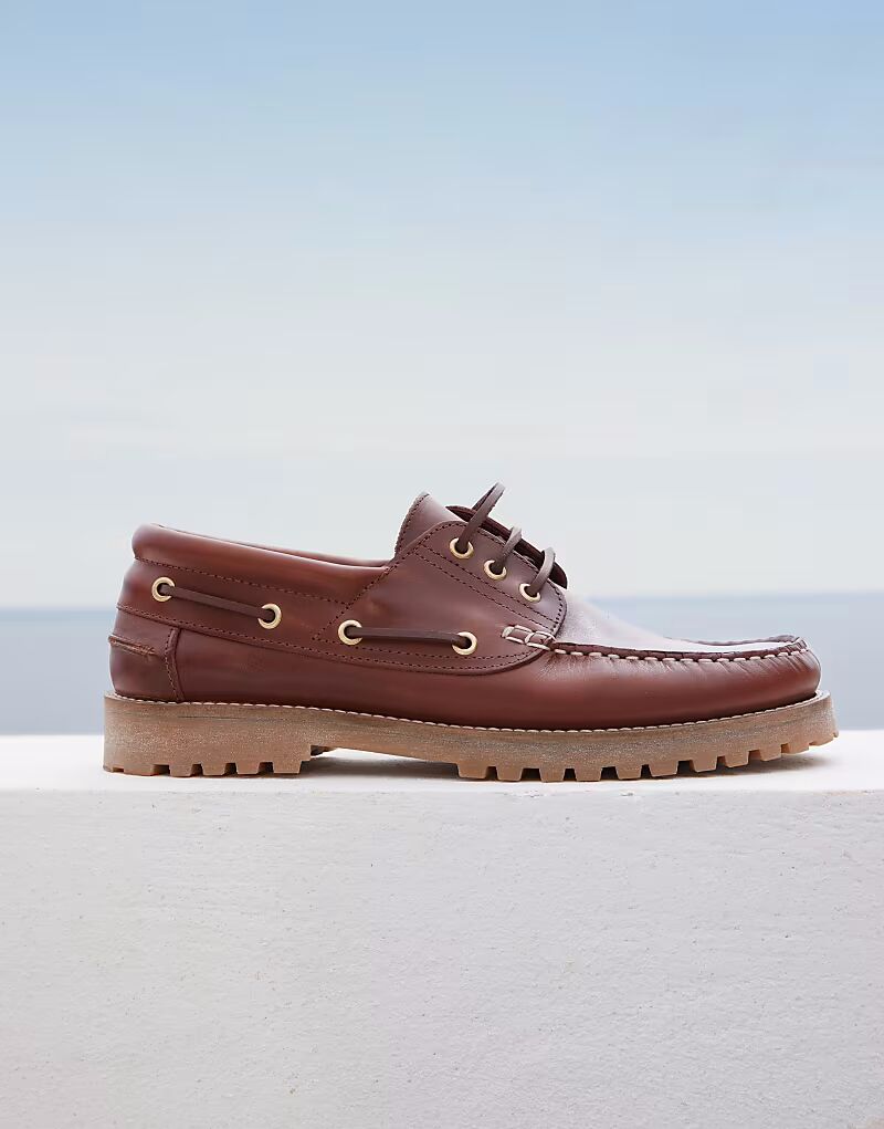 

schuh Princeton туфли-лодочки коричневые кожаные