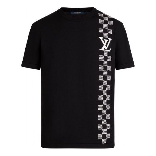 

Футболка LOUIS VUITTON LV SS21 Racing Checked Short Sleeve For Men Black, черный