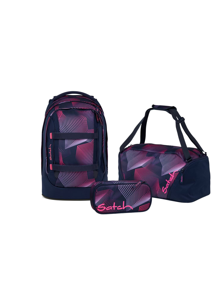 

Satch Набор школьных рюкзаков PACK Seismic Pink, 3 предмета, фиолетово-розовый цвет