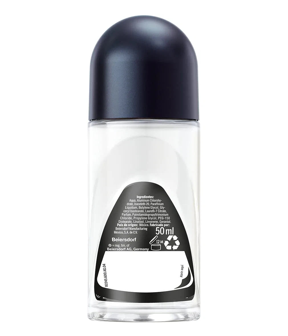 Мужской дезодорант-антиперспирант NIVEA MEN Black & White Invisible Original Roll-On 6 x 50 мл Nivea Men — фото 4
