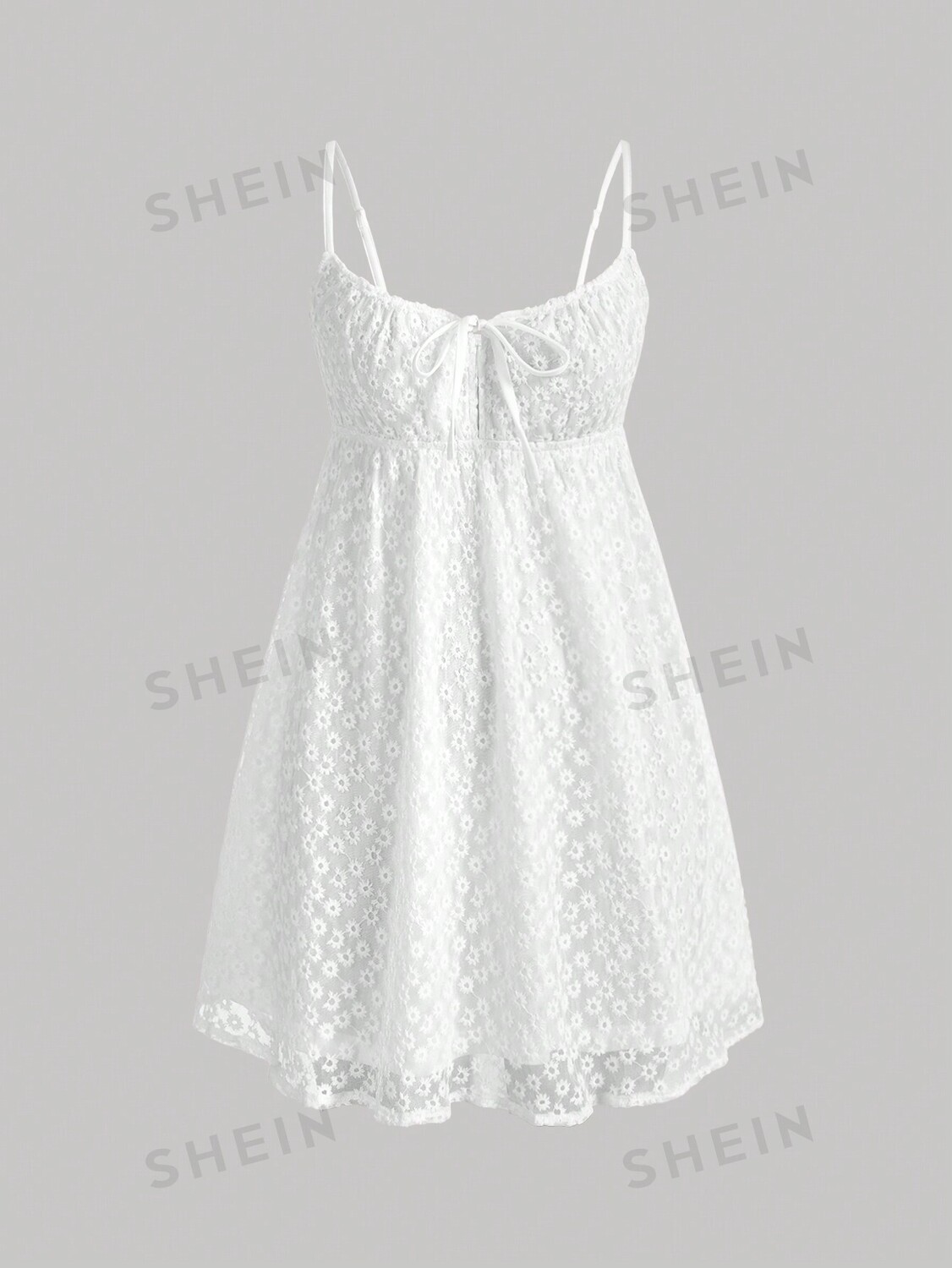 

MOD Сетка, вышивка, лоскутки ткани, куклы, платья-комбинации Shein, белый