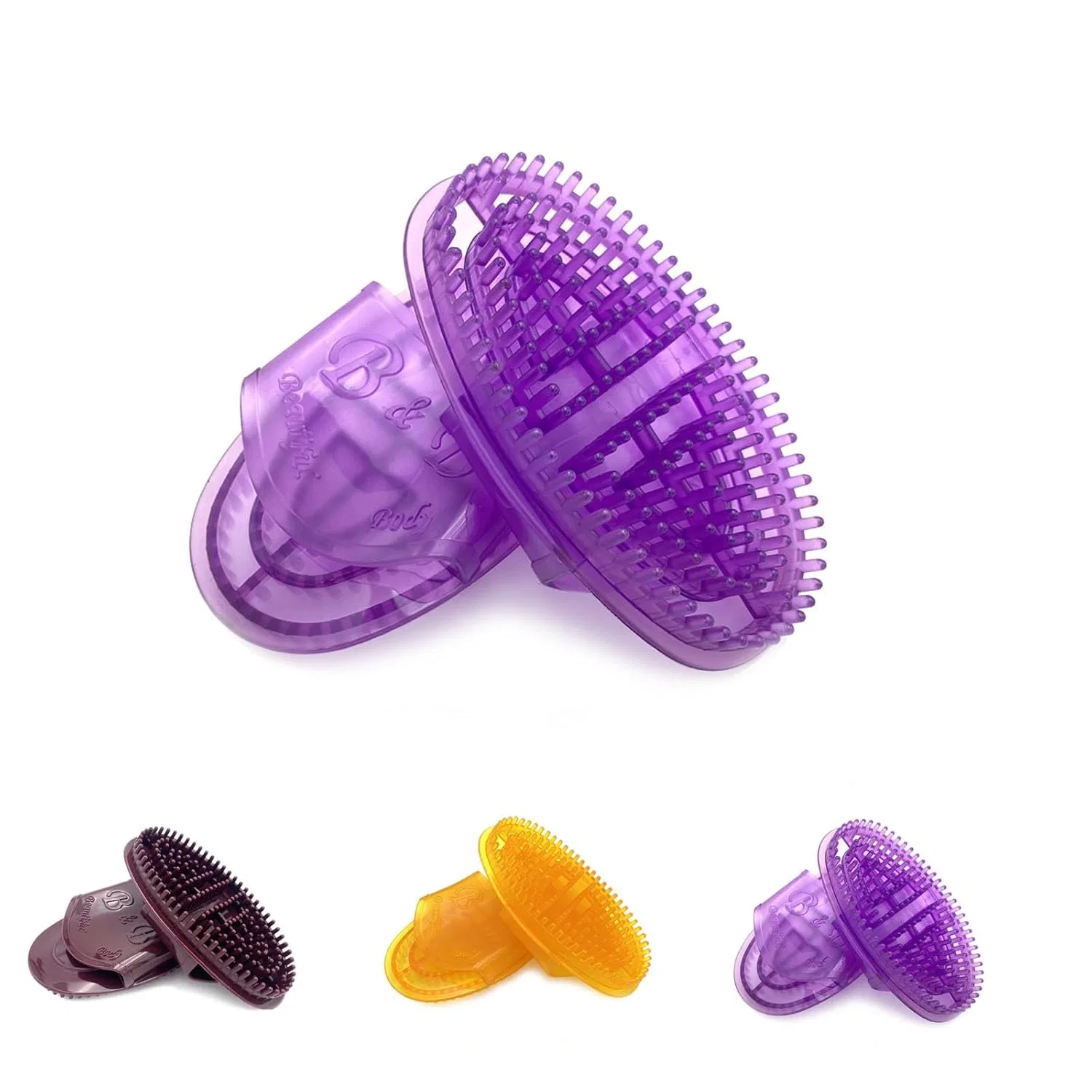 Профессиональная меридианная щетка для массажа тела Generisch, Purple