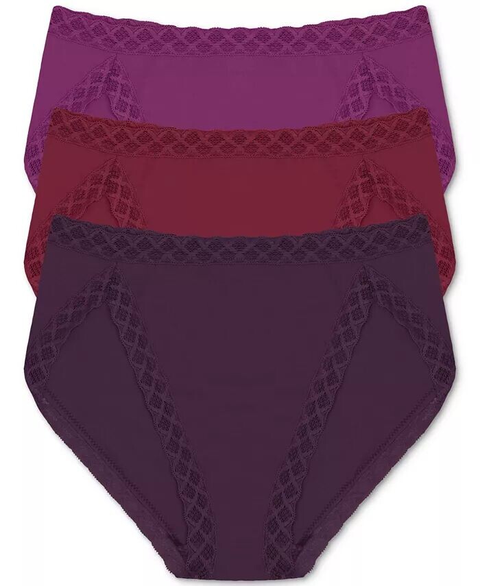 

Трусики-трусы Bliss French Cut, 3 шт., 152058MP Natori, фиолетовый