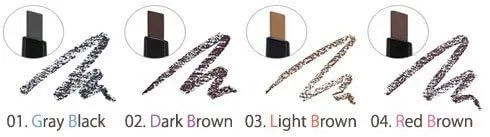 Карандаш для бровей Wonder Drawing 24HR Auto Eyebrow Holika Holika 1 шт 03 Light Brown — фото 2
