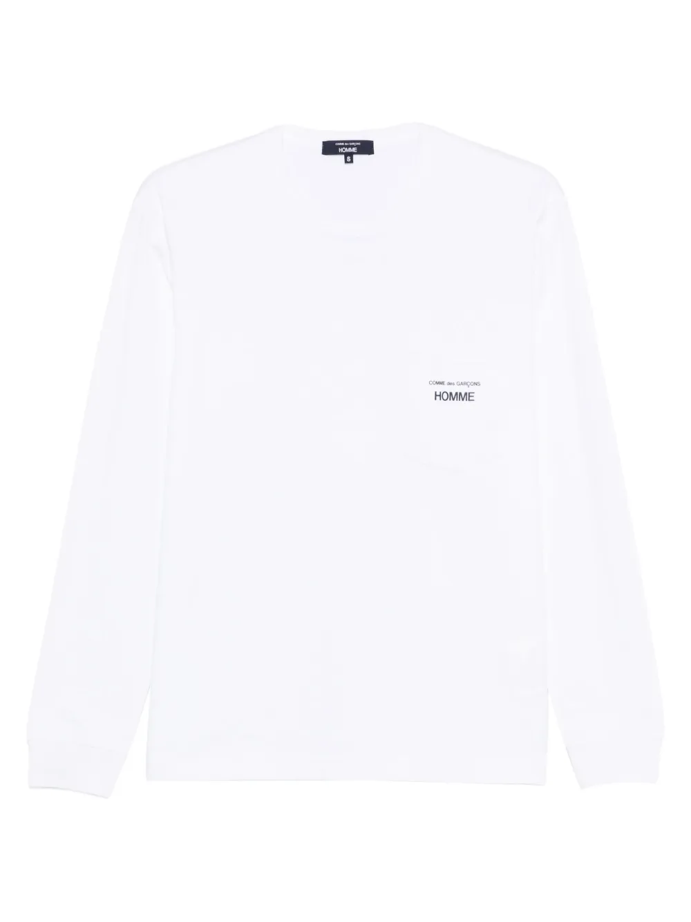 

Футболка с длинными рукавами и принтом-логотипом Comme des Garçons Homme, белый