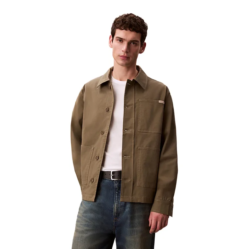 Куртка мужская с лацканом Calvin Klein, ldi-оливково-зеленый