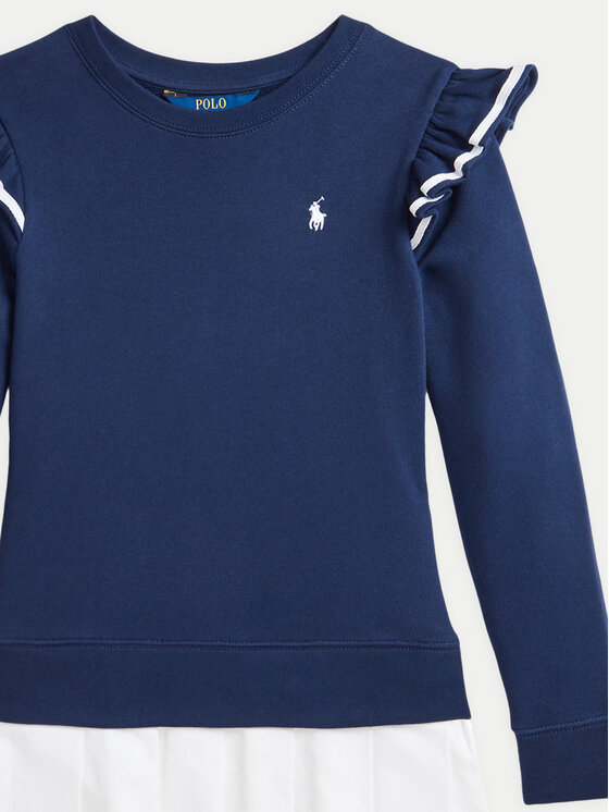 Платье на каждый день обычный крой 313957742001 Polo Ralph Lauren, синий — фото 3