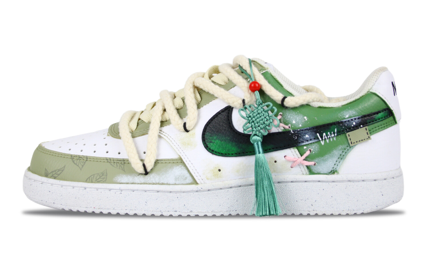 

Кроссовки Nike Court Vision 1 Skateboarding Shoes Men Low-top Green, желтый