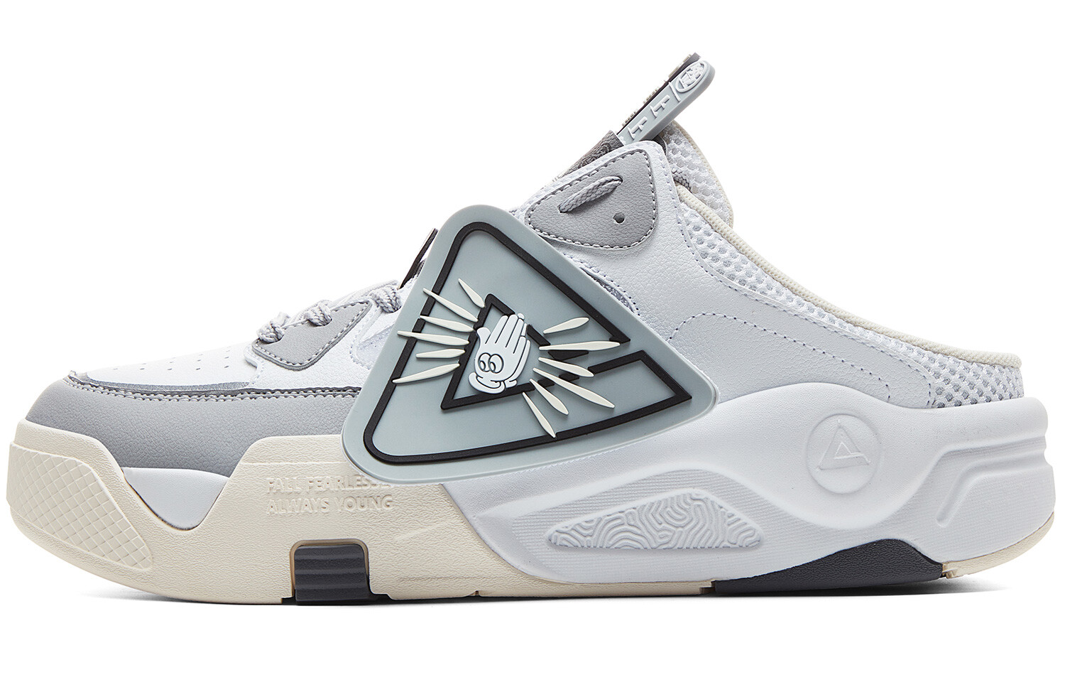 

Кроссовки PEAK Skateboarding Shoes Men Low-top Light Gray, светло-серый
