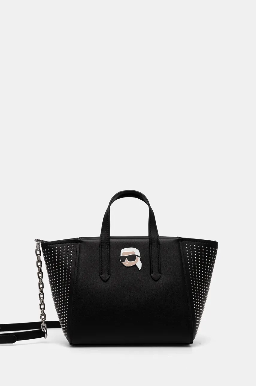 

Кожаная сумочка Karl Lagerfeld, черный
