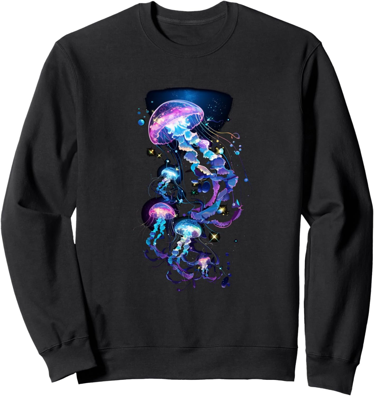 

Толстовка с изображением медузы Медузы, синего цвета, морской тематики, дайвера и серфера, черная, размер S Jellyfish Medusa Jellies Marine Ocean Diver Design
