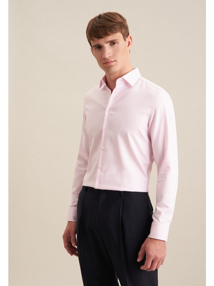 

Деловая рубашка X-Slim розового цвета Seidensticker