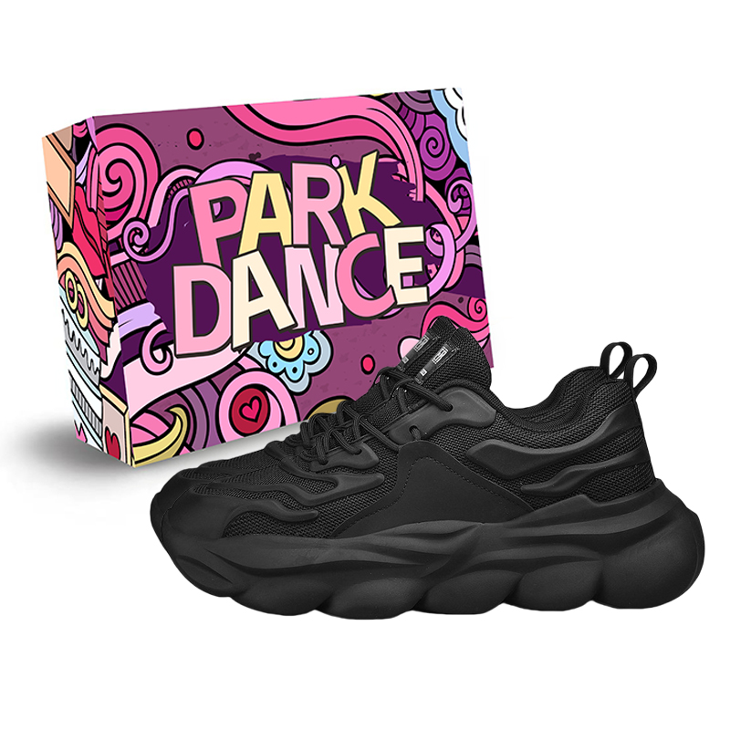 

PARK DANCE Мужские кроссовки Low Top Chunky в черной коробке, цвет Black Shoe Box