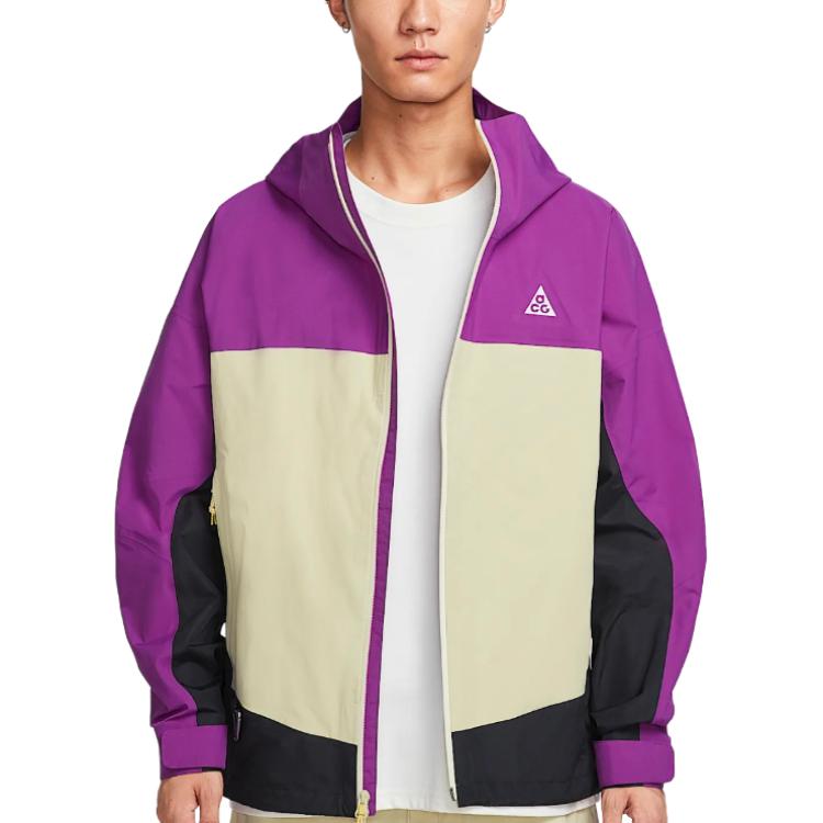 

Nike Мужская ветровка ACG водонепроницаемая и ветрозащитная, Berry Red/Black/Mountain White