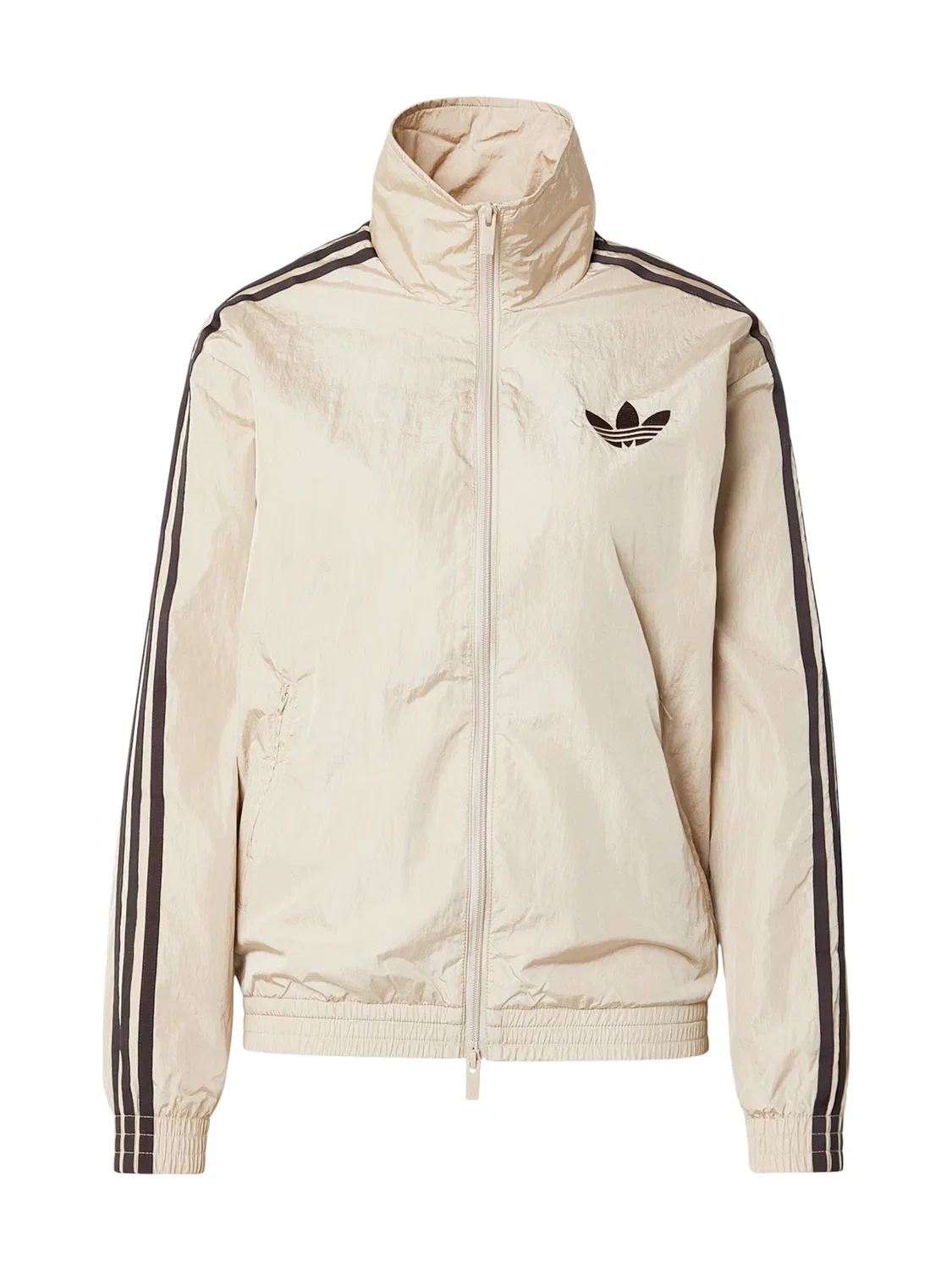Худи на молнии Adidas Originals FB бежевого цвета