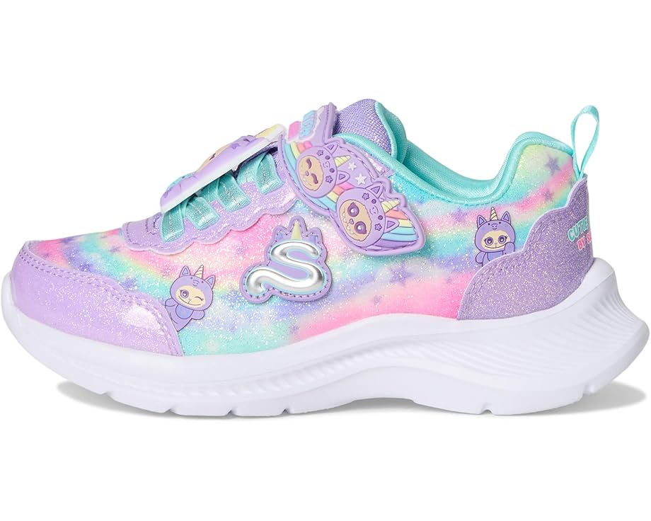 Детские кроссовки SKECHERS KIDS Jumpsters - Cutie Critters 302363L (Little Kid/Big Kid), Lavendar/Multi — фото 4